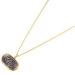 Joyería Loveher, collar con símbolo egipcio del Nilo de moda Retro personalizado, latón plateado 925 para uso General, no es fácil de desvanecer - Product Image 4