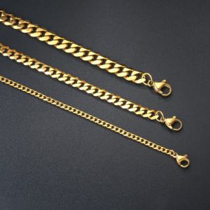 Pulseras Cadenas Cubanas无光泽珠宝PVD电镀不锈钢古巴链接链手镯C040-<span class=keywords><strong>M</strong></span> - Product Image 6