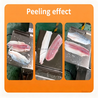 Machine à éviscérer et peler la peau de poisson facile à utiliser pour le tilapia, le cabillaud, le calmar, le basa – Machine de traitement du poisson avec plateau de travail