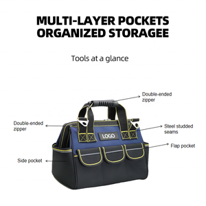Sac de rangement multifonctionnel professionnel Ananke Tools en tissu Oxford 600D avec fond stéréo, grande capacité, organisateur d'outils OEM - Product Image 2
