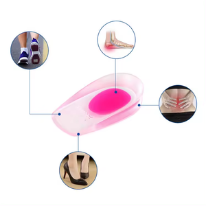 Orthotic sol silikon tumit cangkir bantalan untuk tulang taji sakit atau memar kaki nyeri dan perawatan Insole gel - Product Image 2