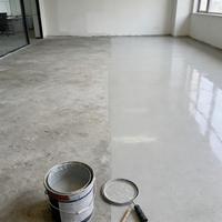 Peinture de sol liquide époxy auto-nivelante avec sable coloré, résistante à l'usure, antidérapante, imperméable pour entrepôt et garage