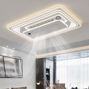 <span class=keywords><strong>Ventilateur</strong></span> de plafond LED moderne intelligent sans pales avec lumière pour salon, télécommande incluse, idéal pour chambre à coucher et usage domestique - Product Image 3