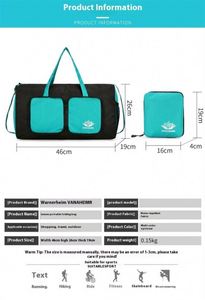 Bolsa de Almacenamiento Plegable Multifuncional, Ligera, de Gran Capacidad, para Deportes al Aire Libre, Gimnasio, Viajes, para Hombres y Mujeres - Product Image 2