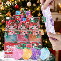 Nouveau Jouet Squishy Transfrontalier en TPR, en forme de Fraises à la Poudre d'Or de Noël, à base de Maltose, anti-stress rebondissant, pour Halloween, direct usine