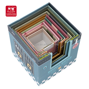 Blocs de <span class=keywords><strong>construction</strong></span> éducatifs empilables pour enfants Jouets en papier <span class=keywords><strong>carton</strong></span> MDF en bois sûr sur le thème de la ferme pour les 2-4 ans certifiés EN71 - Product Image 1