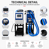 Machine à colle thermofusible automatique personnalisable de 10 L, machine à adhésif pour boîtes en papier