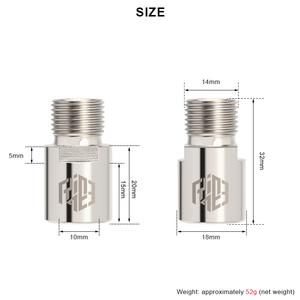 RIDERACE-Extensions de pédales de <span class=keywords><strong>vélo</strong></span> filetées de 9/16 pouces, 20mm, pour VTT BMX, <span class=keywords><strong>vélo</strong></span> de route - Product Image 6