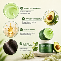 Masque capillaire à la kératine naturelle et biologique pour réparation profonde des cheveux secs, hydratant et revitalisant en profondeur pour cheveux abîmés et crépus