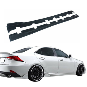 Kits de carrosserie pour IS200 IS300 2014-2020, jupes latérales en plastique ABS noir sans peinture, spoiler latéral IS350h - Product Image 1