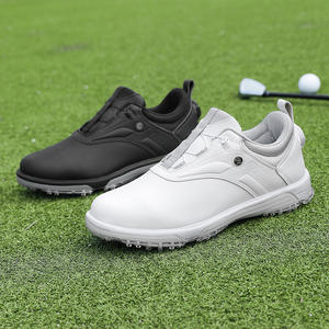 बड़े आकार के पेशेवर गोल्फ जूते ट्रेंडी चमड़े के ट्रेनर गर्मियों और सर्दियों के लिए स्पाइक्स के साथ ट्रेंडी चमड़े के ट्रेनर - Product Image 3