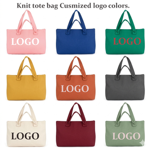 Borsa <span class=keywords><strong>a</strong></span> Tracolla Lavorata <span class=keywords><strong>a</strong></span> Maglia per Donne, Elegante e Capiente, Borsa <span class=keywords><strong>a</strong></span> Mano per Lavoro, Viaggi e Uso Quotidiano - Product Image 1