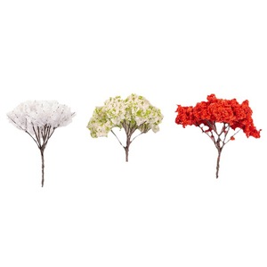 Árbol de Flores de Cerezo Artificial, Flor de Plástico Roja, Blanca y Verde, Decoración de Jardín D1484, Venta al por Mayor - Product Image 1