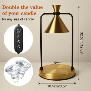 Au/chúng tôi hẹn giờ chuyển đổi nến ấm hơn ánh sáng đèn Lồng nến nóng chảy sáp Burner hương liệu bảng nến ấm hơn đèn - Product Image 3