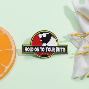 Épinglette en émail « Hold on to Your Butts » inspirée du film d'aventure de science-<span class=keywords><strong>fiction</strong></span>, broche, badge de revers, cadeau pour les fans, vente en gros - Product Image 2