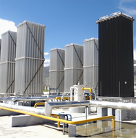 Vaporizador de temperatura ambiente de aire de oxígeno líquido criogénico de alta calidad con motor PLC Gear Motor-Alta seguridad Larga vida útil