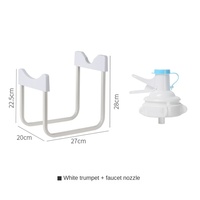 Metall-Gallonen-Wasserkrugständer mit Spenderdüse Organisatoren einfach zu bedienen rutschfeste Trinkwasserkühlgerät Halterung Rack 1 Set