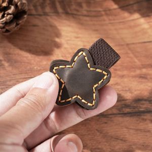Marcapáginas de Cuero Genuino con Forma de Estrella, Clip Magnético Multifuncional para Páginas de Libros, Dinero y Toallas - Product Image 3