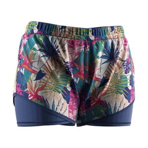 ชุดว่ายน้ำแฟชั่นลำลองสำหรับผู้หญิง 2 in 1 กางเกงขาสั้นออกกำลังกาย กางเกงว่ายน้ำชายหาดสำหรับผู้หญิง - Product Image 3