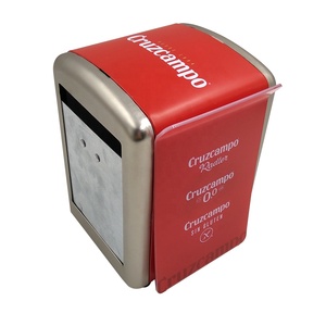 Servilletero de Metal Personalizado <span class=keywords><strong>Cruzcampo</strong></span>, Servilletero Retro de Hierro con Impresión, Portamenús Acrílico - Product Image 5