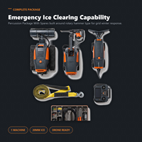 Percussion De Icing Robot - Pack complet pour câble de terre aérien