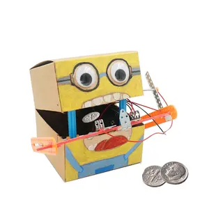 2019 超有趣的硬币吞咽机器人 diy 教育入门套件机器人玩具