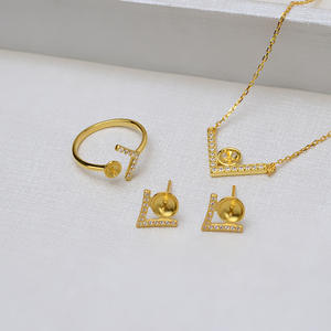 Pendientes de Plata S925 con Barra Recta, Accesorios de Perlas Personalizables DIY, Soporte Vacío para Conjuntos de Joyería de Moda Femenina - Product Image 5