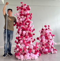 L-R344 la décoration florale artificielle la plus populaire pour arche de gâteau personnalisée, toile de fond pour mariage, demande en mariage, fête, Saint-Valentin