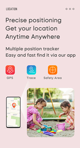 Maxtop tùy chỉnh trẻ em cảm ứng mới thể dục thể thao Tracker cuộc gọi video GPS trẻ em xem IP67 trẻ em thông minh đồng hồ - Product Image 5