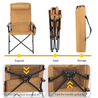 Logo personnalisé Chaise d'extérieur inclinable et légère en aluminium pour le camping avec sac de transport