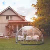 Grande tente dôme géodésique transparente en PVC sur mesure, auvent bulle transparent pour événements extérieurs, jardin et stades gonflables