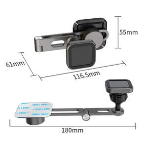 Nouveau support de téléphone magnétique Invisible pliable en alliage d'aluminium <span class=keywords><strong>à</strong></span> Rotation libre 360 pour voiture - Product Image 6