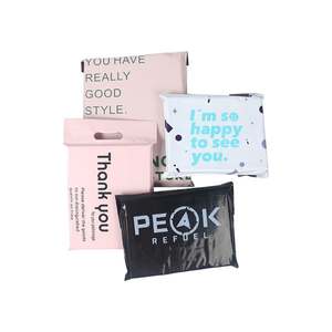 Sacs d'expédition en polyéthylène personnalisés écologiques avec logo imprimé, biodégradables, pour l'emballage de vêtements, les envois de colis et les courriers - Product Image 1