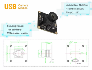 OEM IMX415 CMOS Sensor <b>Mini</b> 8MP 4K USB Interface <b>Camera</b> Module 4K Wide Angle Low Light for Video Conference Hd Webcams - Product Image 4