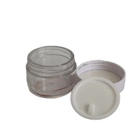 Mini pot cosmétique en PETG 20g, petit récipient vide à paroi épaisse avec couvercle à vis, pour poudre libre, gommage pour les lèvres, crème pour les yeux, soins de la peau, voyage