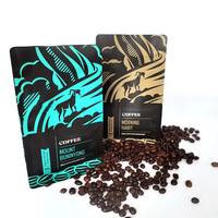 Sacs d'emballage personnalisés en papier kraft 250g 300g à fond plat pour café, thé, sucre, champagne