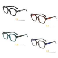 Lunettes de vue tendance pour femmes, montures optiques en acétate laminé de haute qualité, montures de lunettes élégantes et colorées pour femmes
