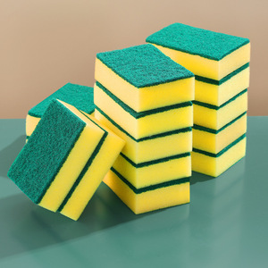 Double Sided Dishwashing Sponge Block Rectangle Scouring Pad For Pots And Pans Kitchen Cleaning Tool - Product Image 1