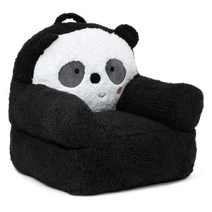 Canapé pour tout-petits confortable en forme de panda mignon en peluche, chaise pour enfants, siège doux, canapé convertible pour le salon - Product Image 4