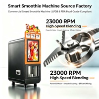Máquina Expendedora de Smoothies de Acero Inoxidable, Pantalla Táctil Inteligente, Interfaz Personalizada con Logotipo ODM, Dispensador de Bebidas de Autoservicio, Electrolítico