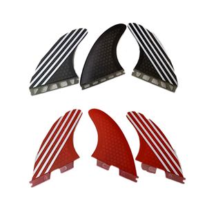 Haute résistance et la ténacité oem <span class=keywords><strong>fcs</strong></span> 2 tab planche de surf ailettes en fibre de verre triple pour le surf - Product Image 5