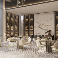 Design unique pour une salle à manger sophistiquée Tables à manger exclusives en laiton poli patiné pour 4 personnes