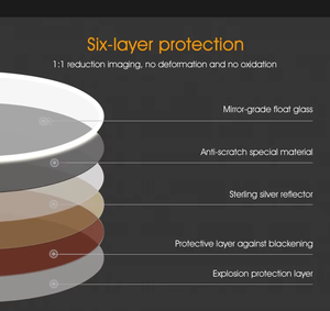 浴室触摸屏记忆功能浴缸发光二极管镜子，带放大功能 - Product Image 4