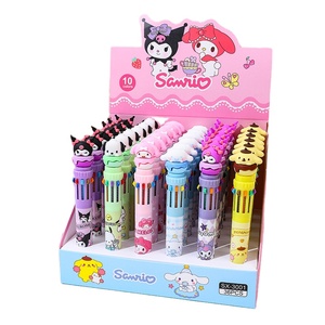 Stylo Kuromi de papeterie scolaire, stylo à bille mélodie KT 10 couleurs, stylo à bille mignon KT Kuromi