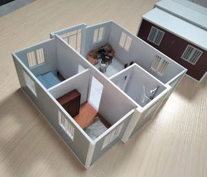 Maison préfabriquée prête à l'emploi de 3 chambres à coucher Maisons modulaires préfabriquées Conteneur extensible Bureau en acier Contemporain Couleur personnalisée - Product Image 3