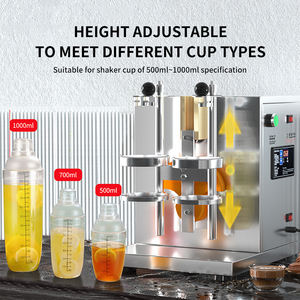 China Factory Wholesale Portable Bubble Tea <strong>Juice</strong> Beverage Shaking <strong>Machine</strong> Stainless Steel Double Cups Shaker <strong>Machine</strong> - Product Image 2