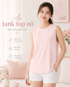 เสื้อกล้ามผู้หญิงสีพื้นเรียบง่าย สวมใส่สบาย ระบายอากาศดี เหมาะสำหรับทุกวัน - Product Image 4