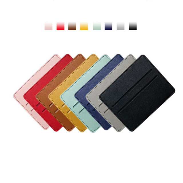 Custom Logo Vintage XZ Brand PU Leather Ladies Slim Wallet ID Card Holder 3 30mm Multi-Function Credit Identity Cards Closure