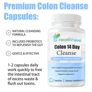 Capsules de nettoyage du côlon en 14 jours, fourniture d'usine, régulent le transit intestinal avec feuille de séné, complément alimentaire pour un intestin sain - Product Image 3