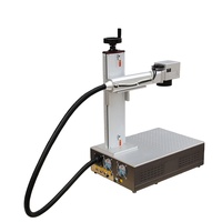 Mini 30W imprimante Laser fibre métallique non métallique Logo plaque signalétique marquage Machine de gravure Qr lecteur de Code de voiture DXF PLT BMP AI DST